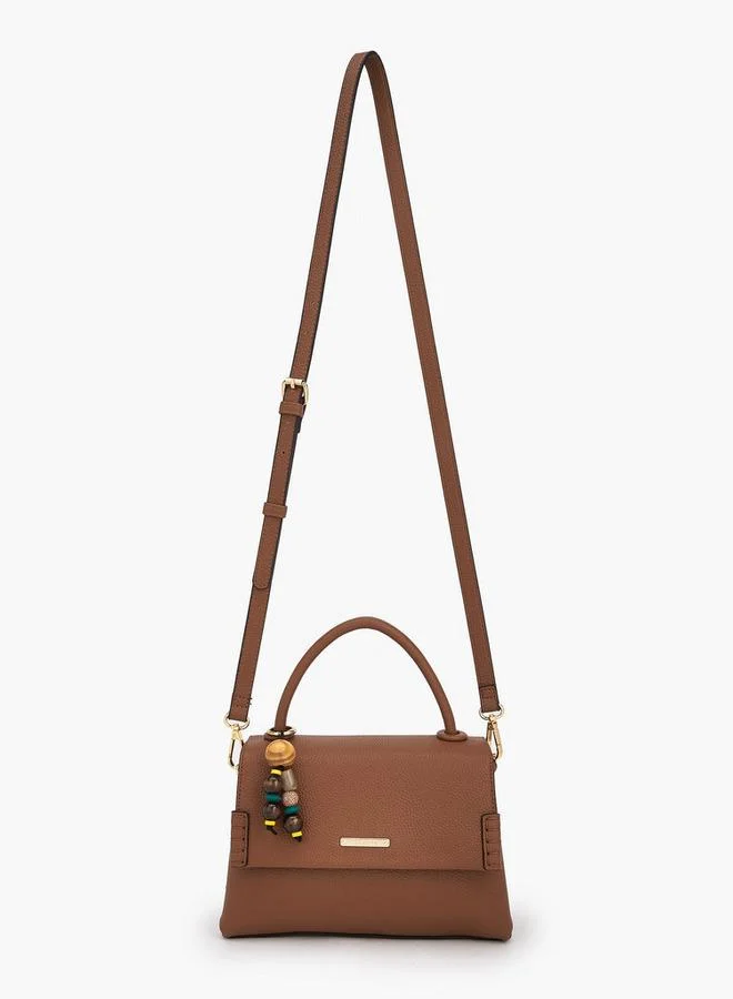 سيليست حقيبة ساتشيل بنقوش مع تعليقة حقيبة